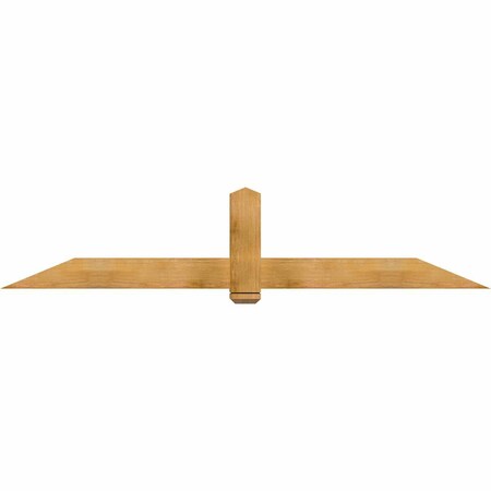Ekena Millwork Eugene Rough Sawn Timber Gable Bracket, Western Red Cedar, 96"W x 20"H x 4"D x 6"F, 5/12 Pitch GBW096X20X0406EUG00RWR